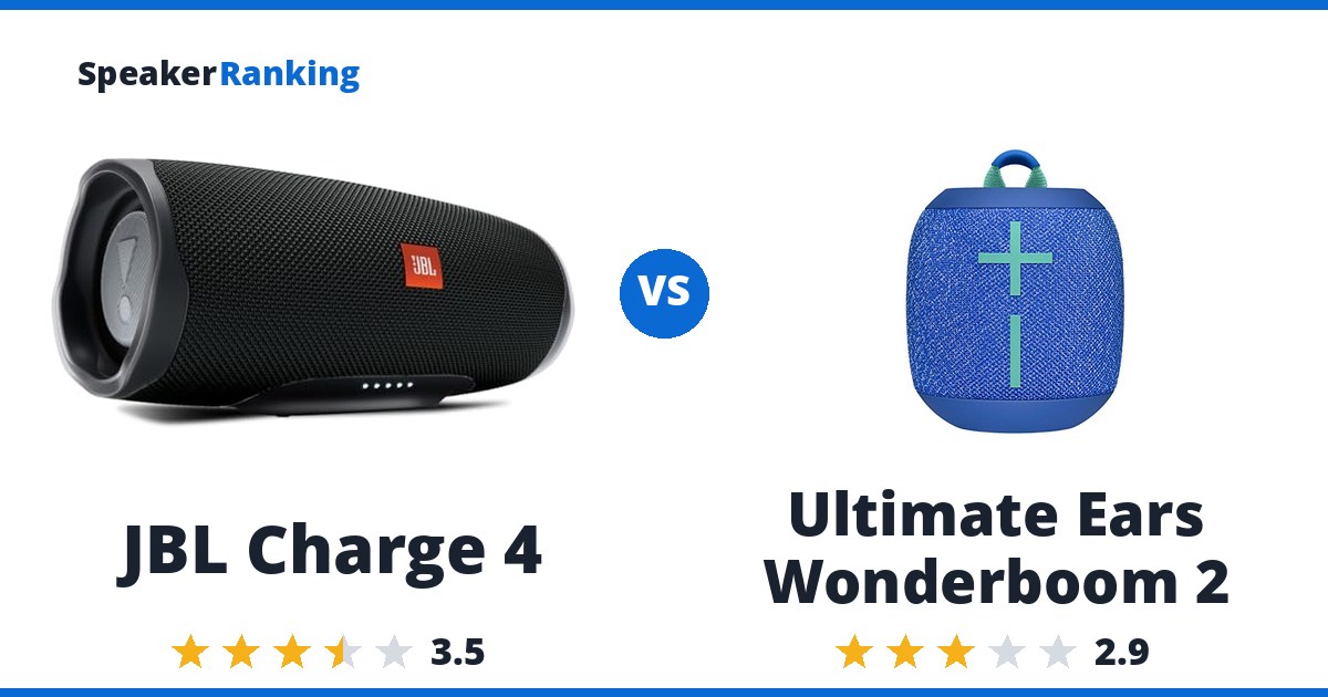 JBL Charge 4 vs Ultimate Ears Wonderboom 2