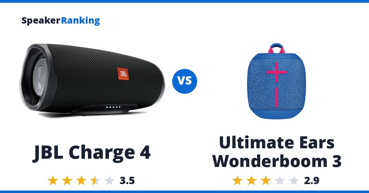 JBL Charge 4 vs Ultimate Ears Wonderboom 3