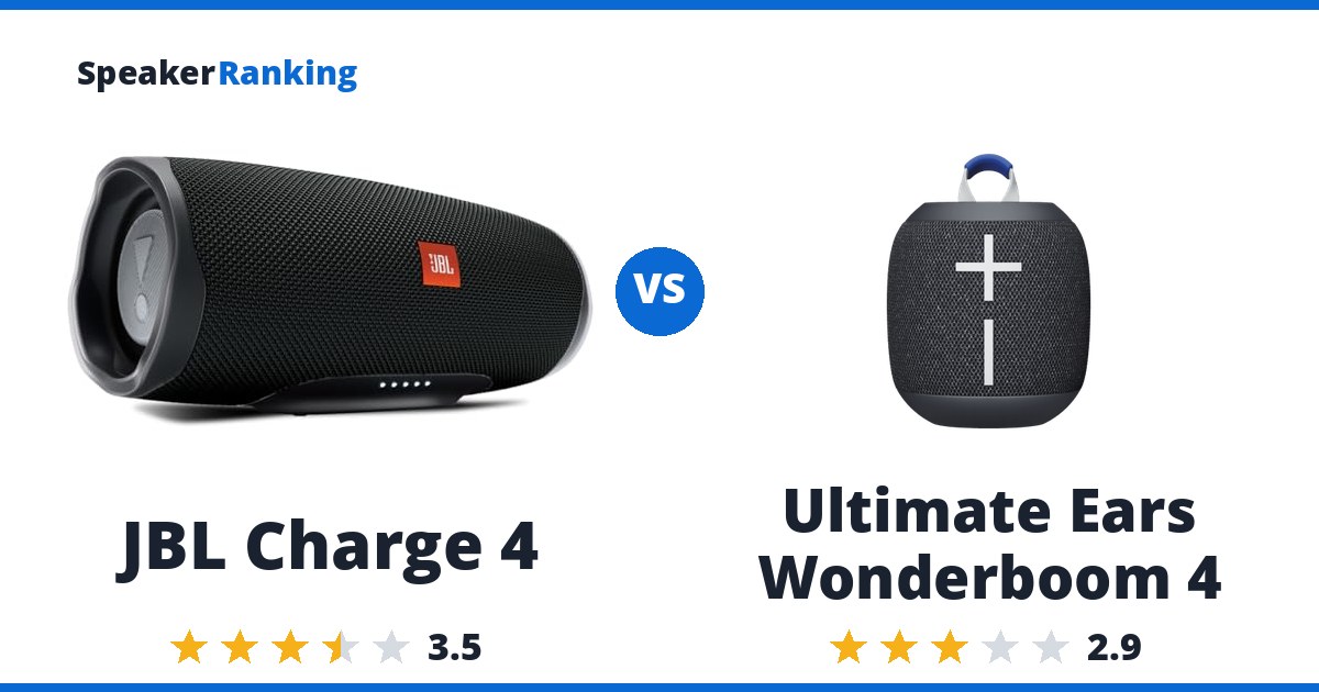 JBL Charge 4 vs Ultimate Ears Wonderboom 4
