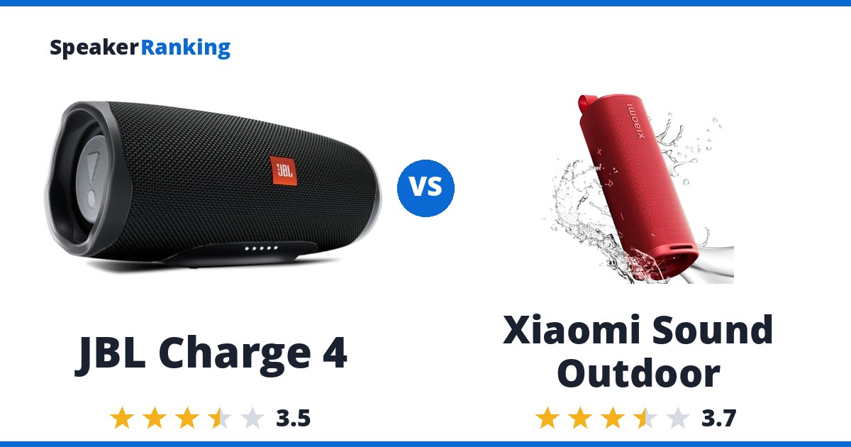 JBL Charge 4 vs Xiaomi Sound Outdoor
