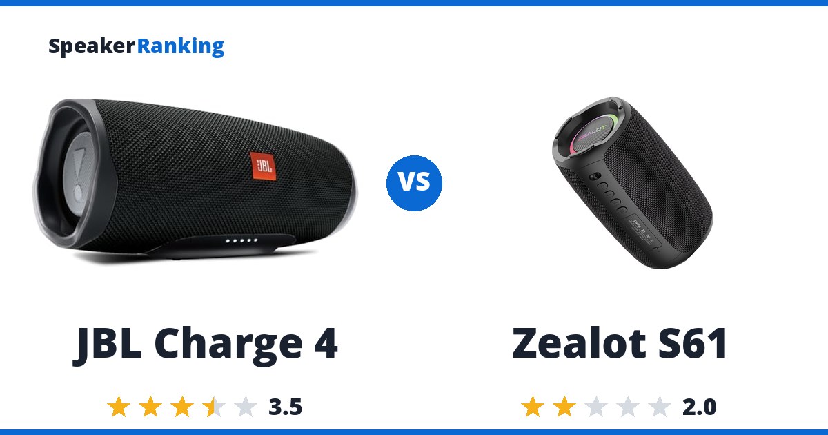 JBL Charge 4 vs Zealot S61