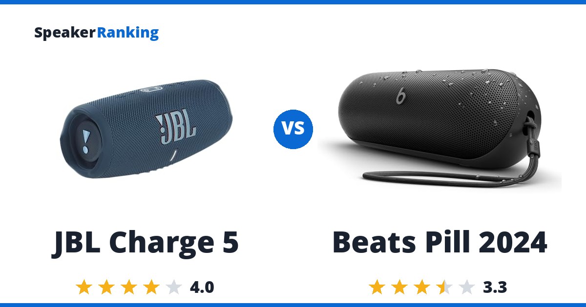 JBL Charge 5 vs Beats Pill 2024