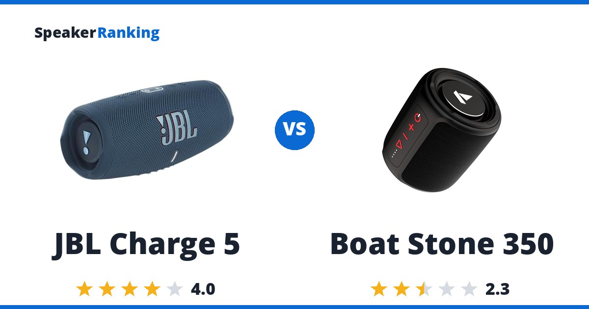JBL Charge 5 vs Boat Stone 350