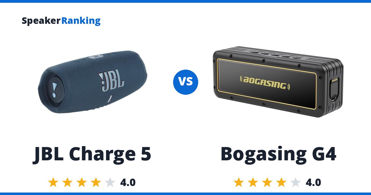 JBL Charge 5 vs Bogasing G4
