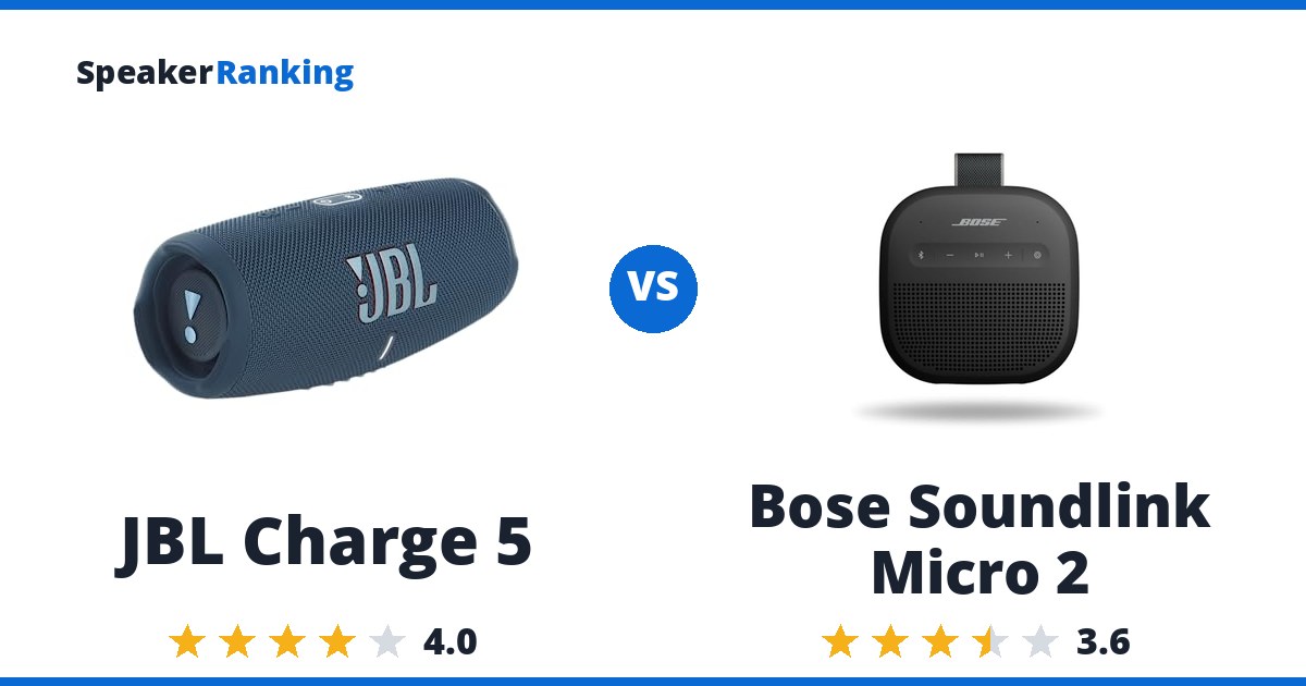 JBL Charge 5 vs Bose Soundlink Micro 2