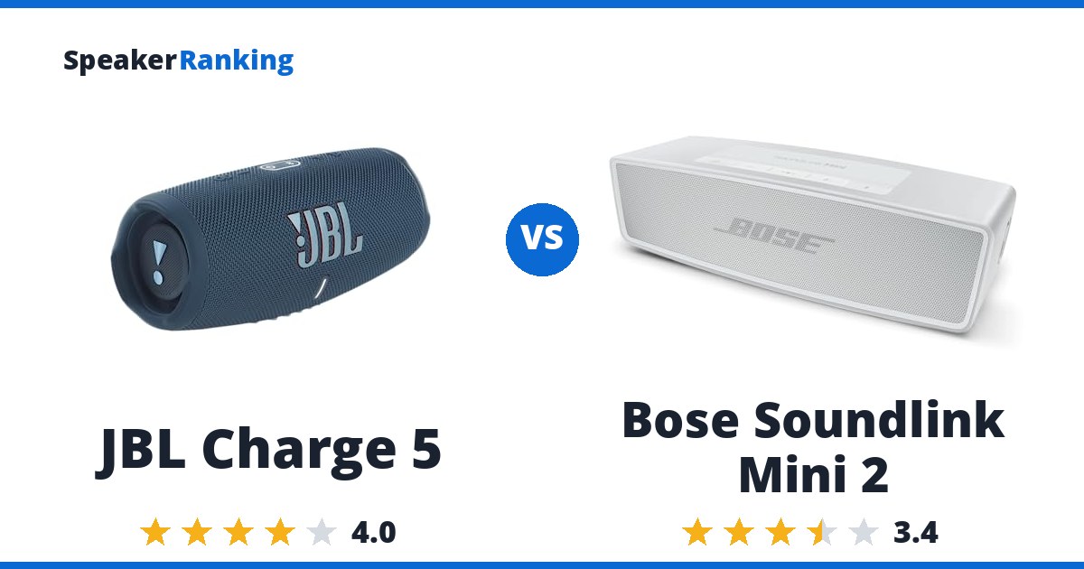 JBL Charge 5 vs Bose Soundlink Mini 2