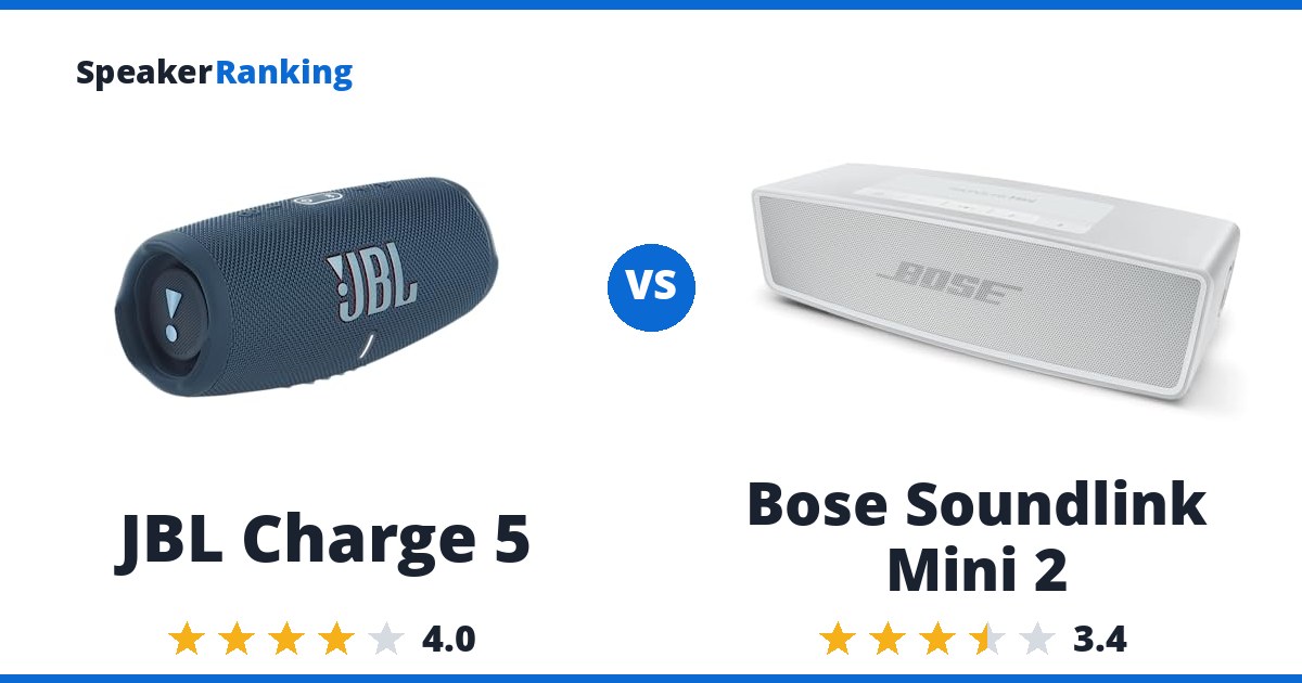 JBL Charge 5 vs Bose Soundlink Mini 2