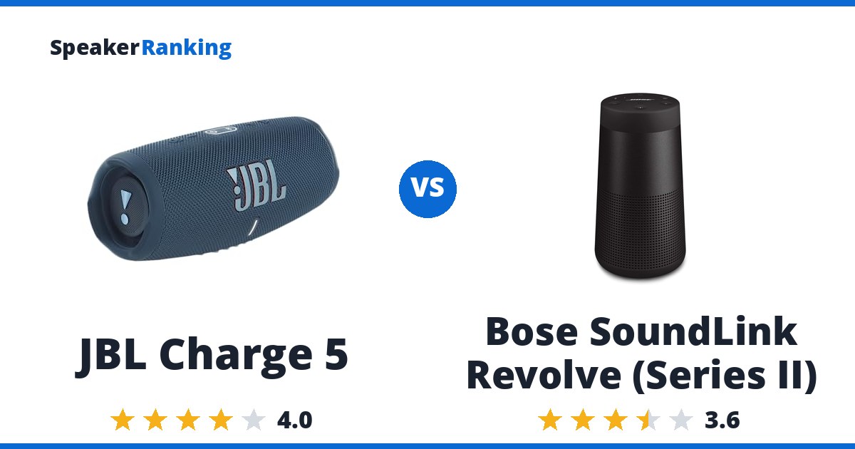 JBL Charge 5 vs Bose SoundLink Revolve (Series II)
