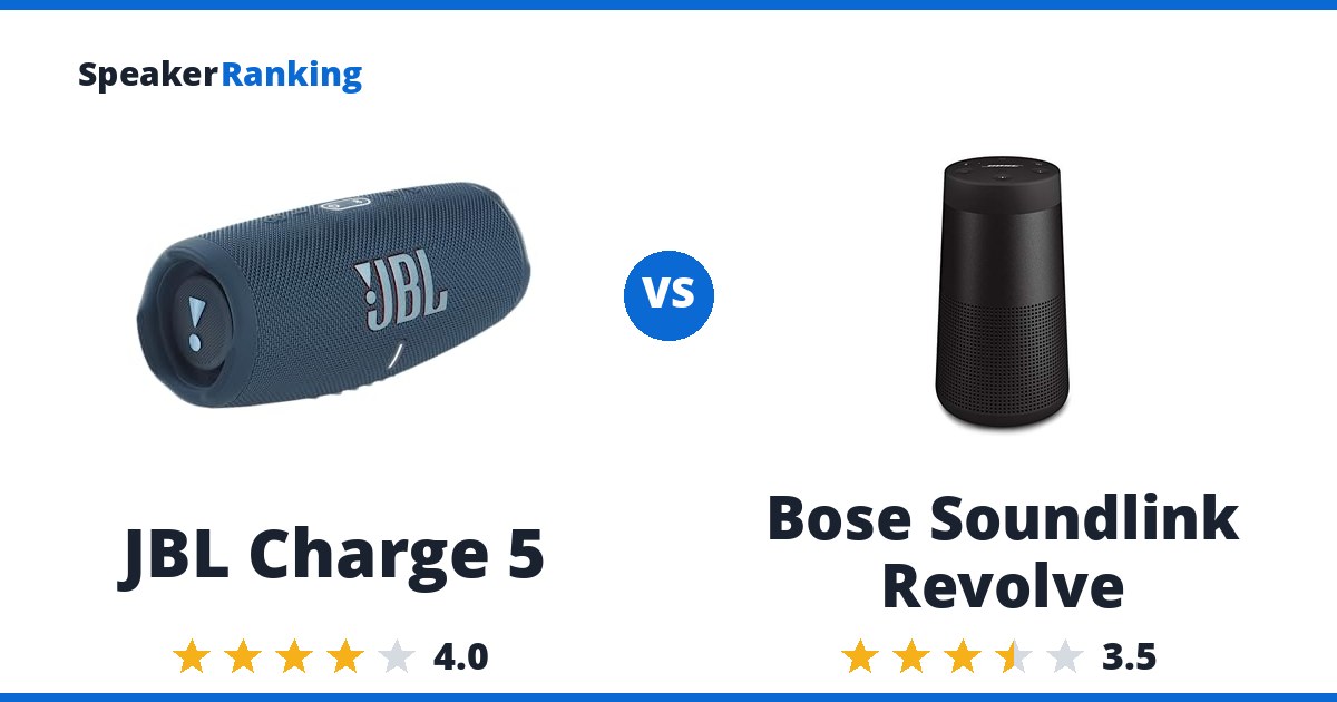 JBL Charge 5 vs Bose Soundlink Revolve