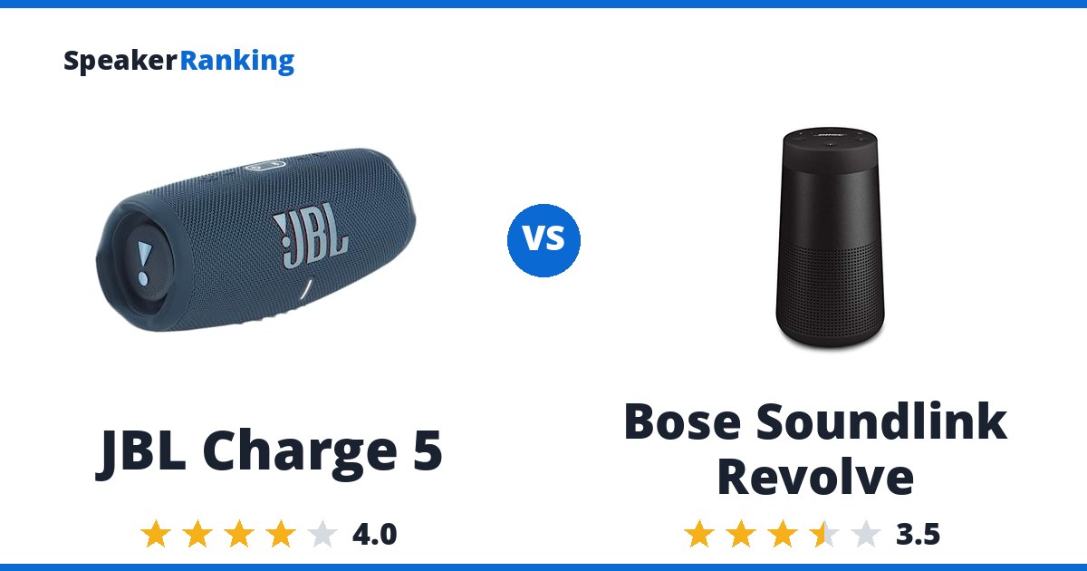 JBL Charge 5 vs Bose Soundlink Revolve