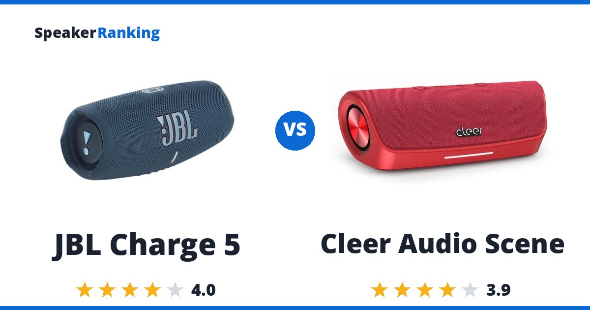 JBL Charge 5 vs Cleer Audio Scene