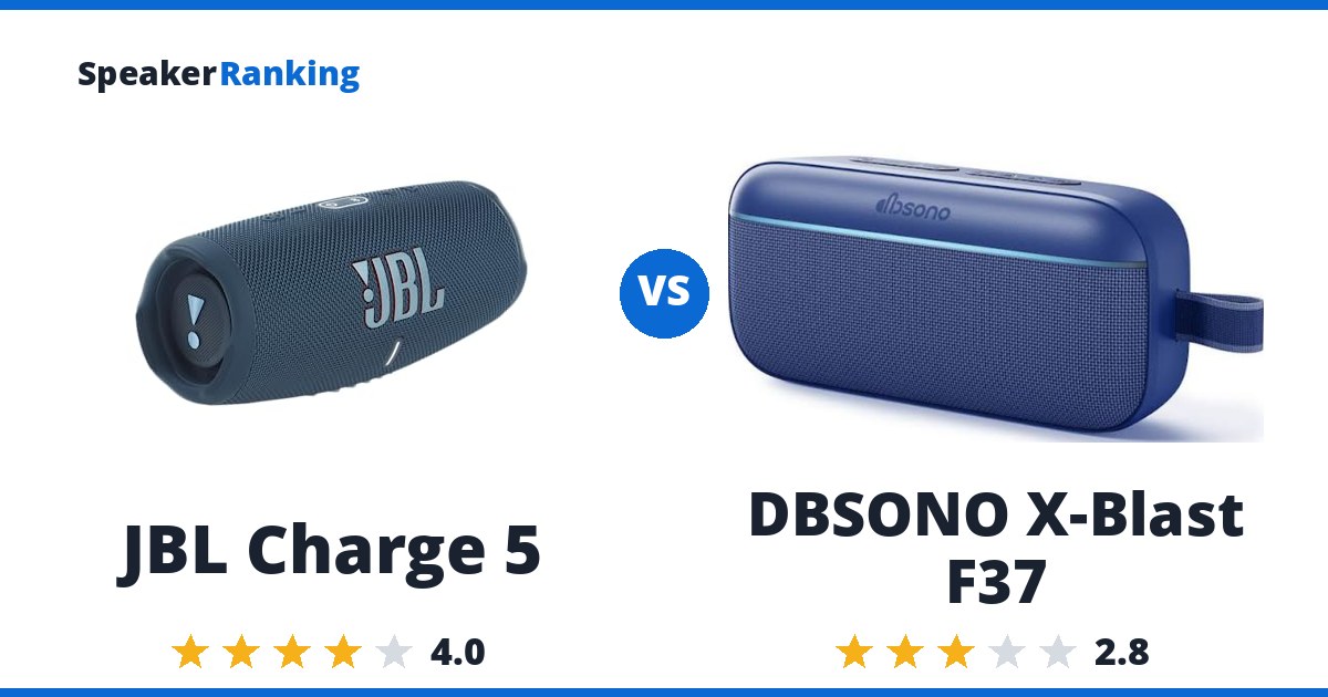 JBL Charge 5 vs DBSONO X-Blast F37