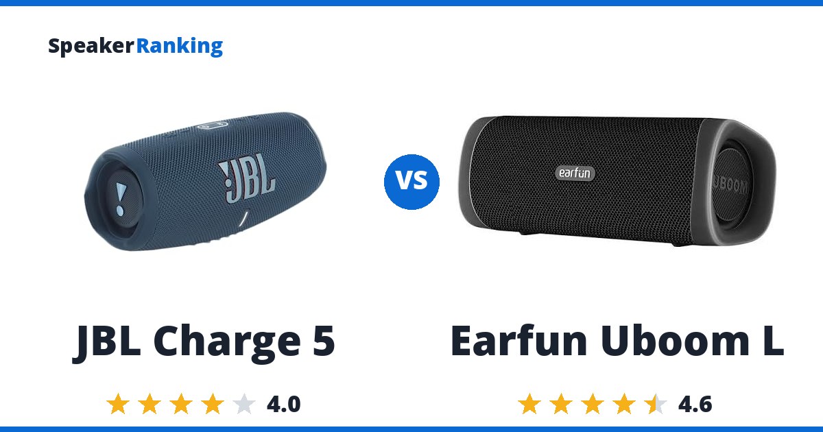 JBL Charge 5 vs Earfun Uboom L