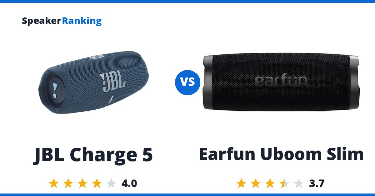 JBL Charge 5 vs Earfun Uboom Slim