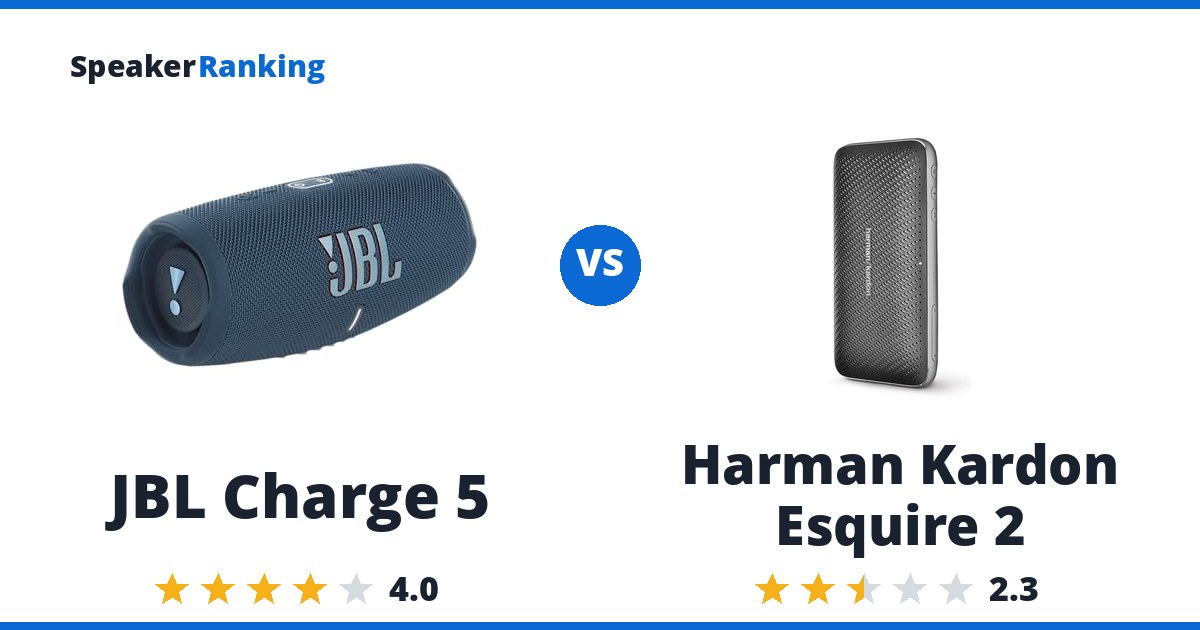 JBL Charge 5 vs Harman Kardon Esquire 2