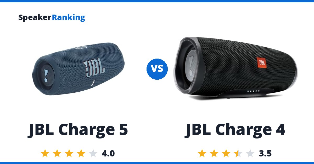JBL Charge 5 vs JBL Charge 4