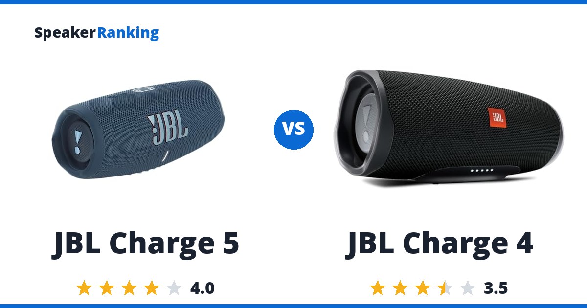 JBL Charge 5 vs JBL Charge 4