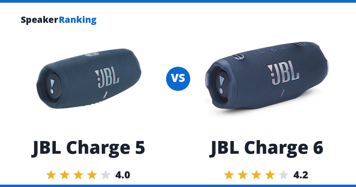 JBL Charge 5 vs JBL Charge 6