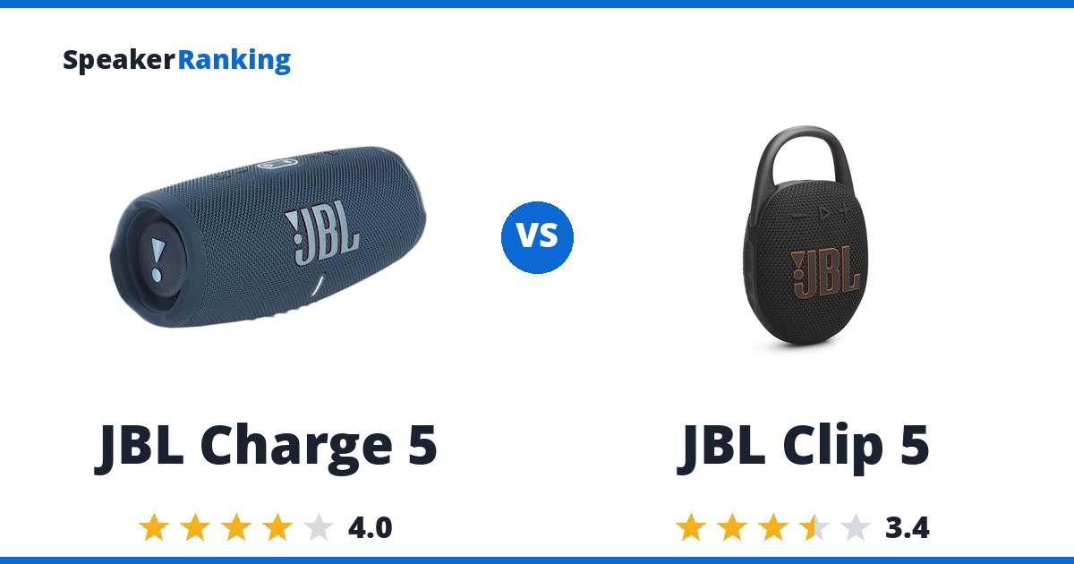 JBL Charge 5 vs JBL Clip 5