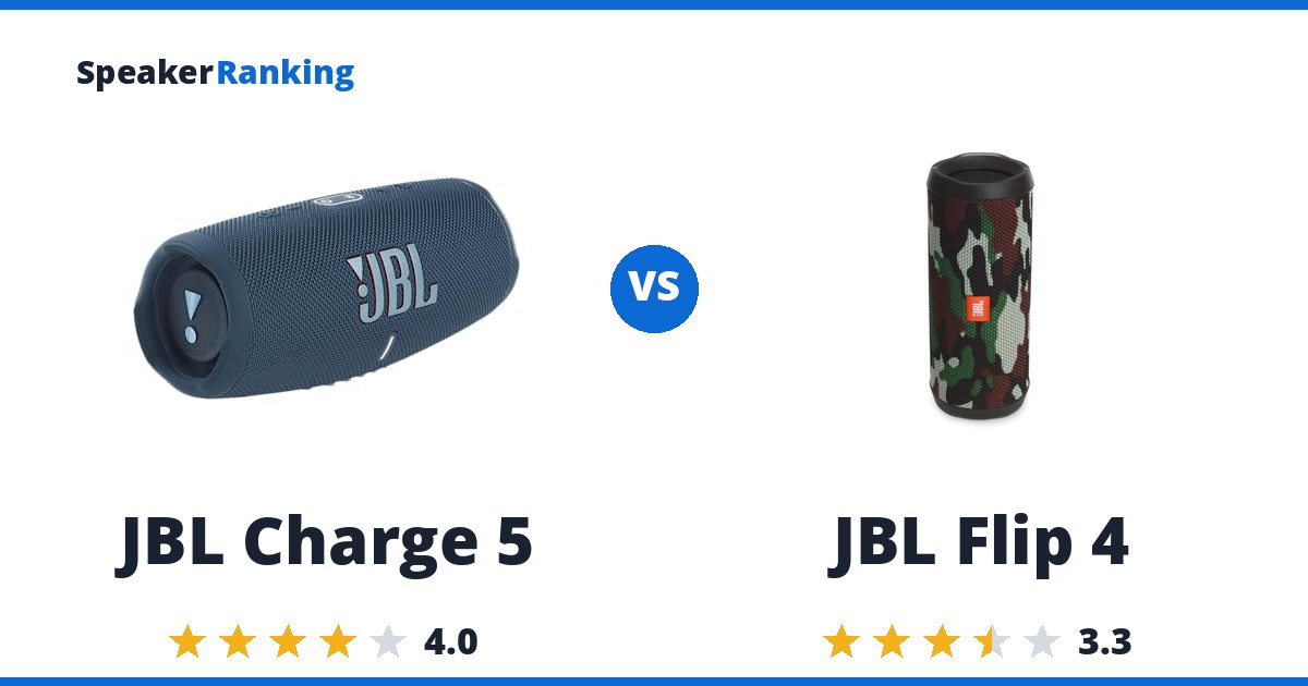JBL Charge 5 vs JBL Flip 4