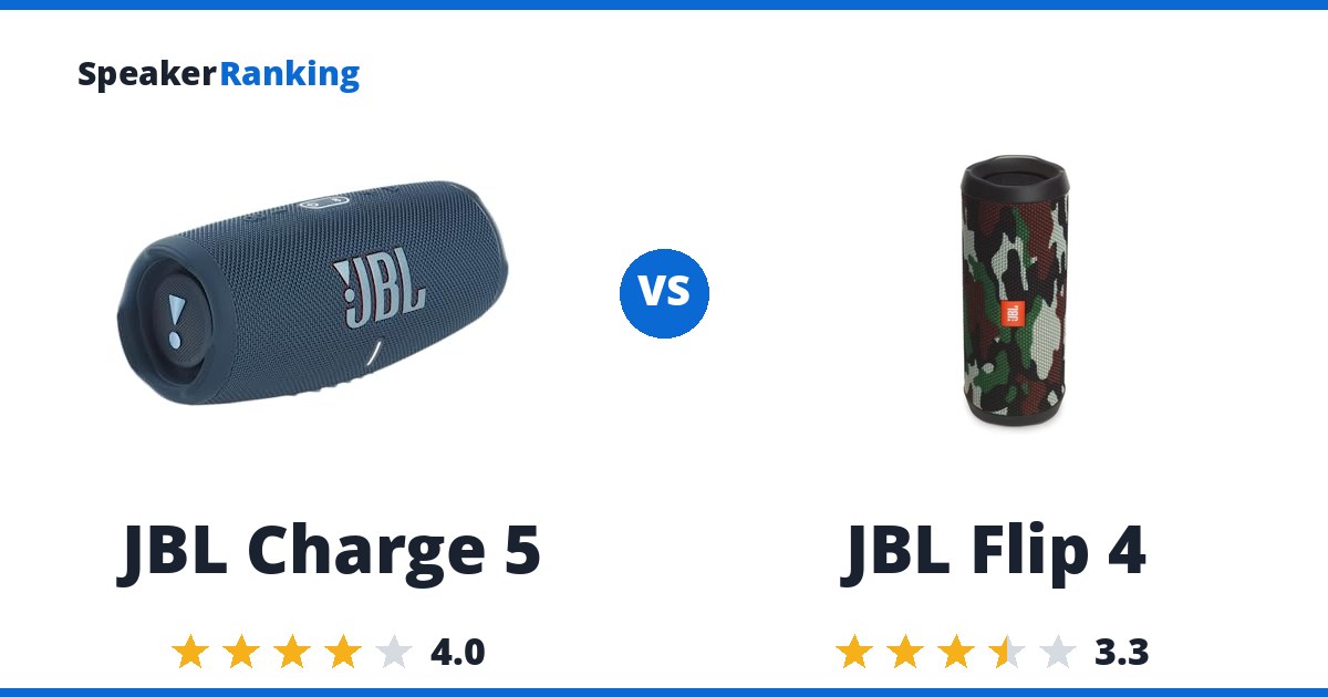 JBL Charge 5 vs JBL Flip 4
