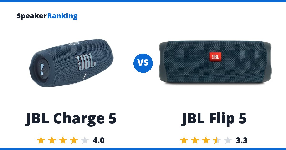 JBL Charge 5 vs JBL Flip 5