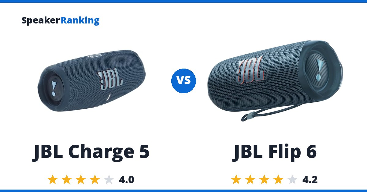 JBL Charge 5 vs JBL Flip 6