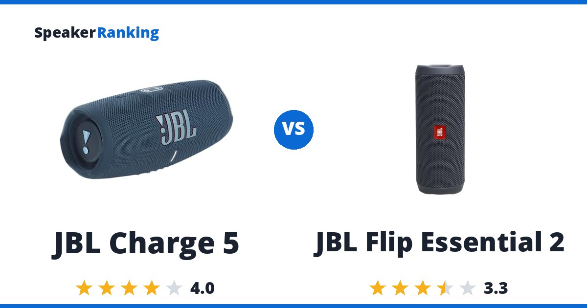 JBL Charge 5 vs JBL Flip Essential 2