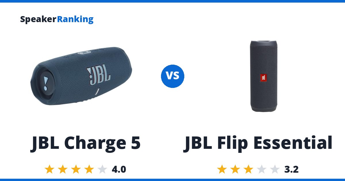 JBL Charge 5 vs JBL Flip Essential