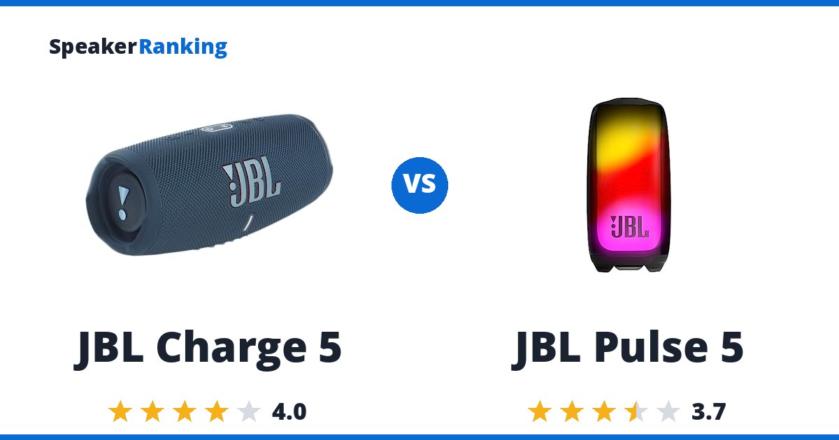 JBL Charge 5 vs JBL Pulse 5
