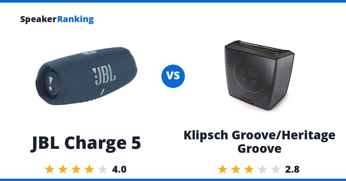 JBL Charge 5 vs Klipsch Groove/Heritage Groove