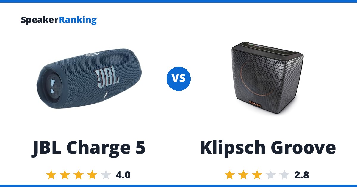 JBL Charge 5 vs Klipsch Groove