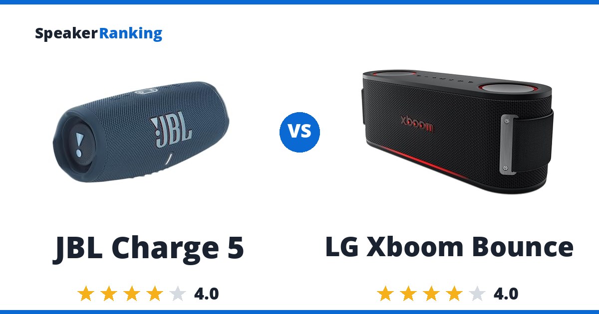 JBL Charge 5 vs LG Xboom Bounce