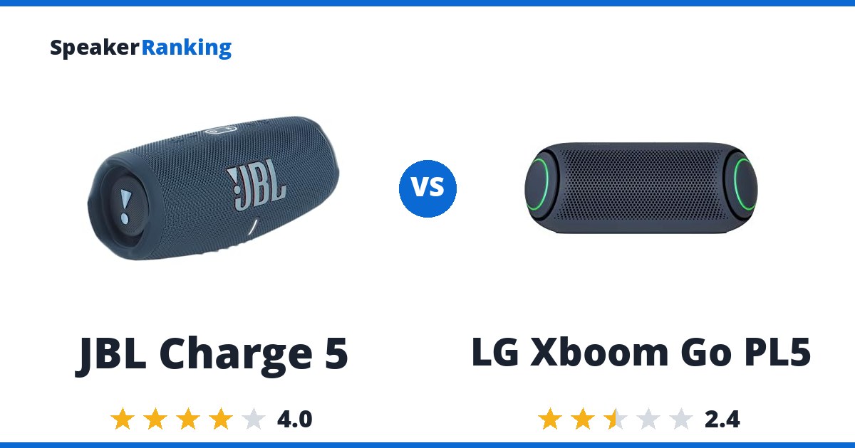 JBL Charge 5 vs LG Xboom Go PL5