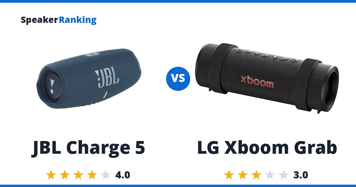 JBL Charge 5 vs LG Xboom Grab