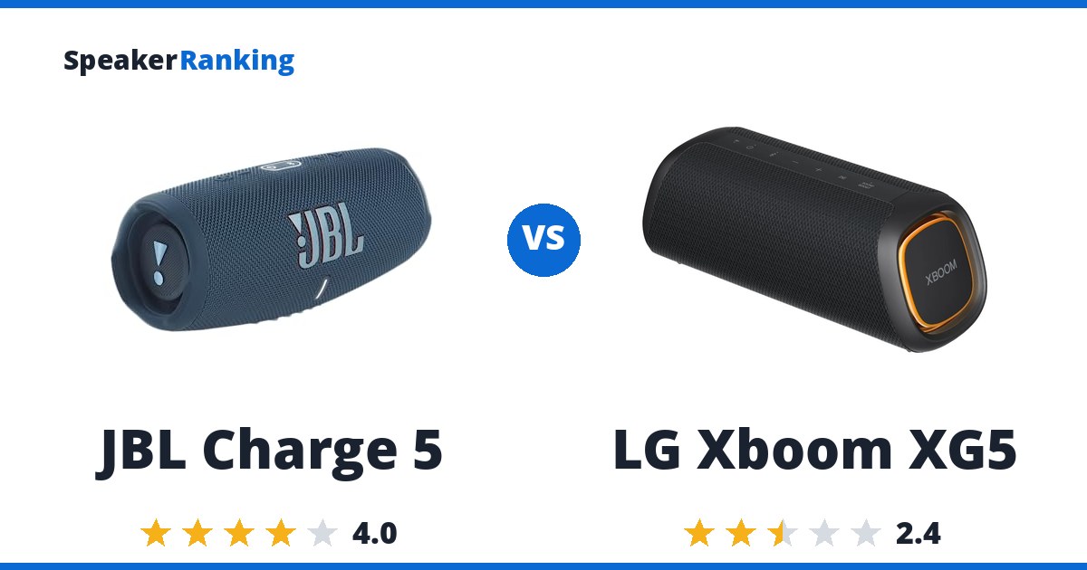 JBL Charge 5 vs LG Xboom XG5