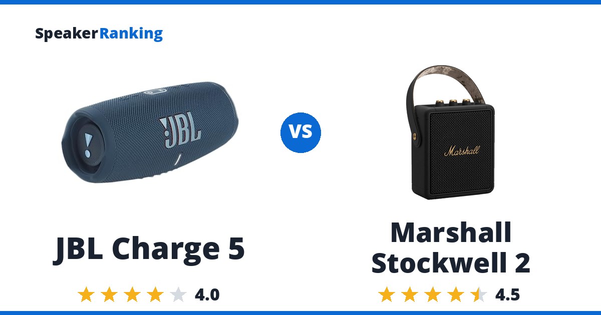 JBL Charge 5 vs Marshall Stockwell 2