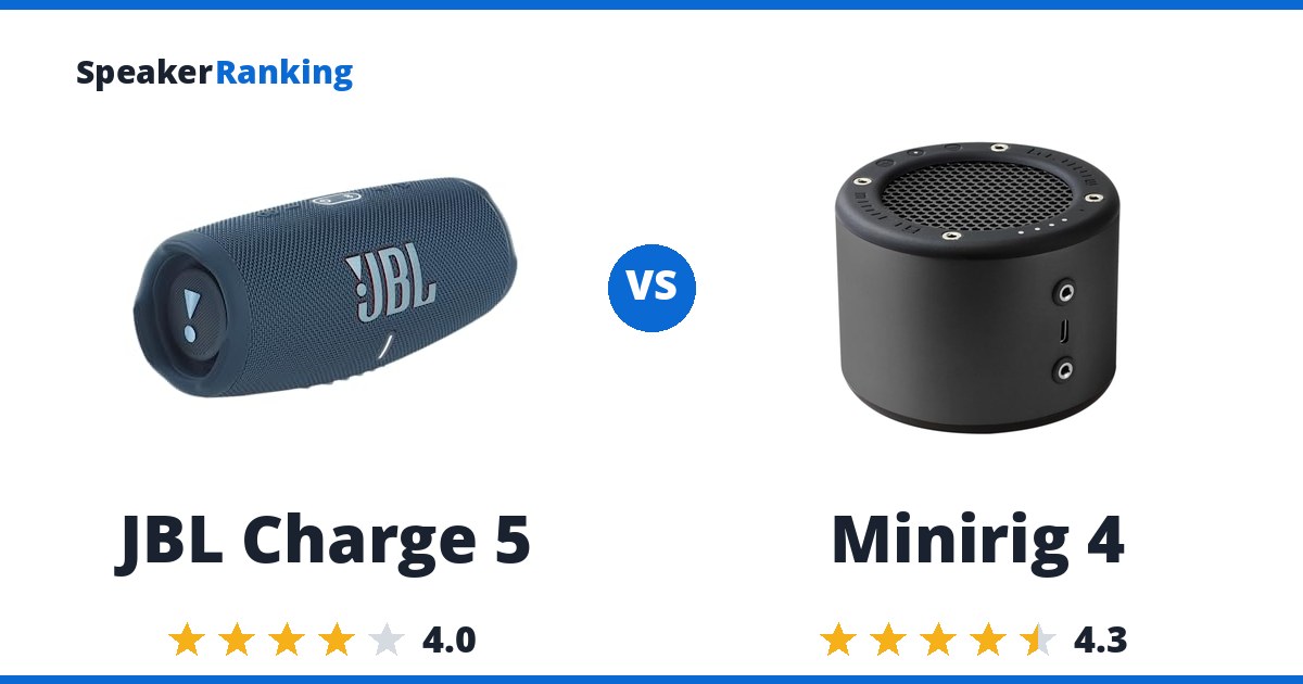 JBL Charge 5 vs Minirig 4