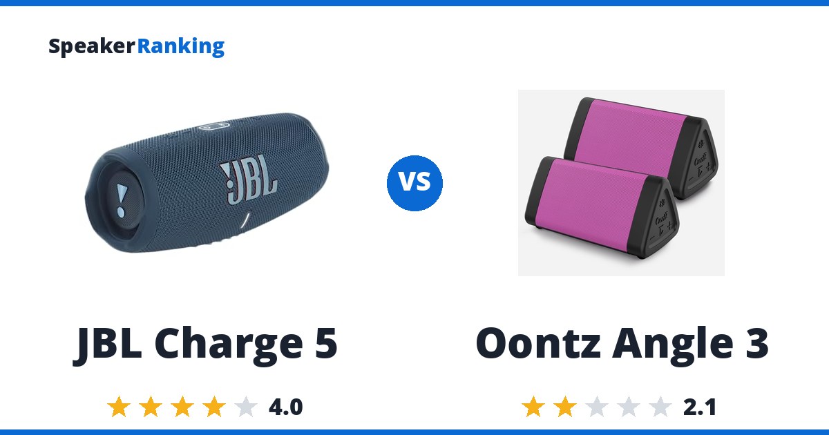 JBL Charge 5 vs Oontz Angle 3