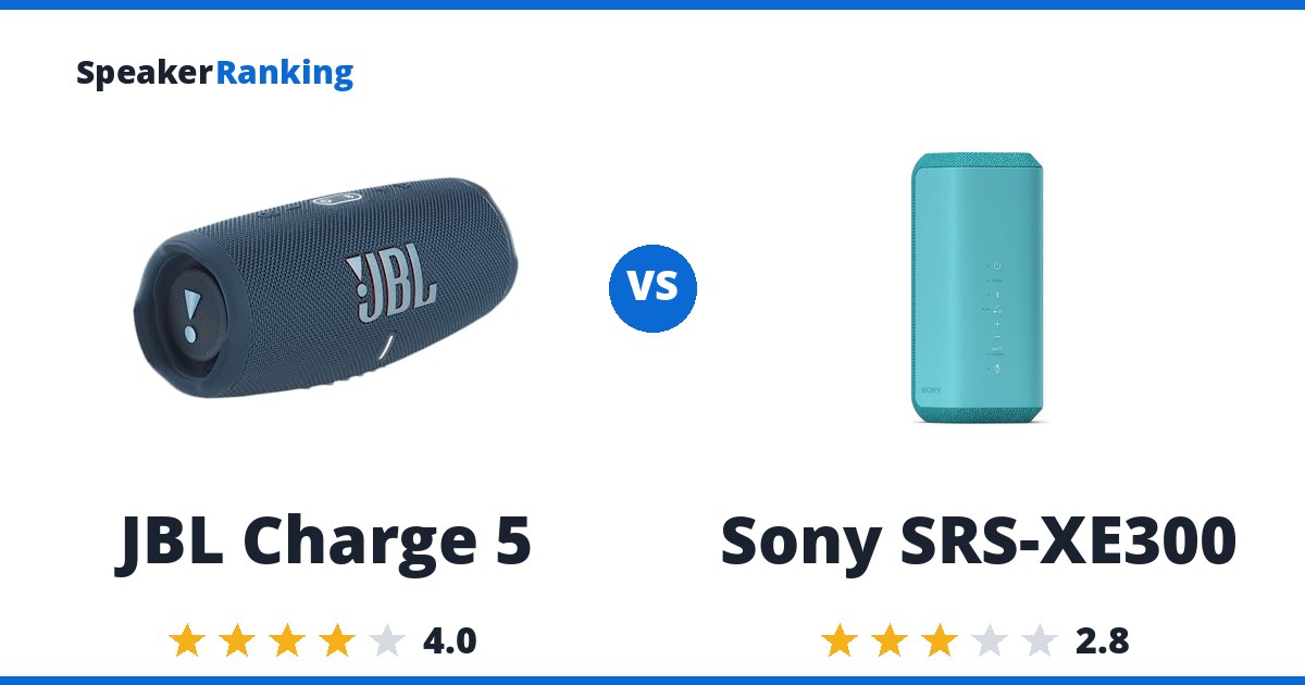 JBL Charge 5 vs Sony SRS-XE300