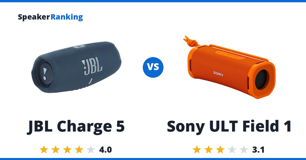 JBL Charge 5 vs Sony ULT Field 1