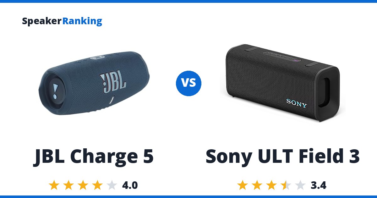 JBL Charge 5 vs Sony ULT Field 3