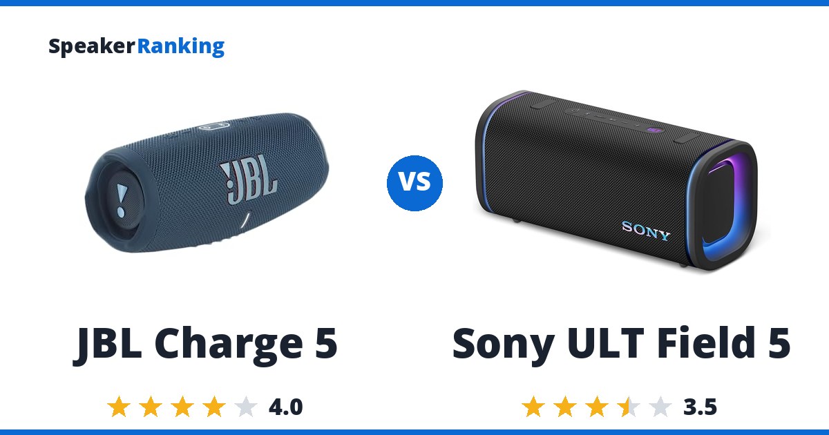 JBL Charge 5 vs Sony ULT Field 5