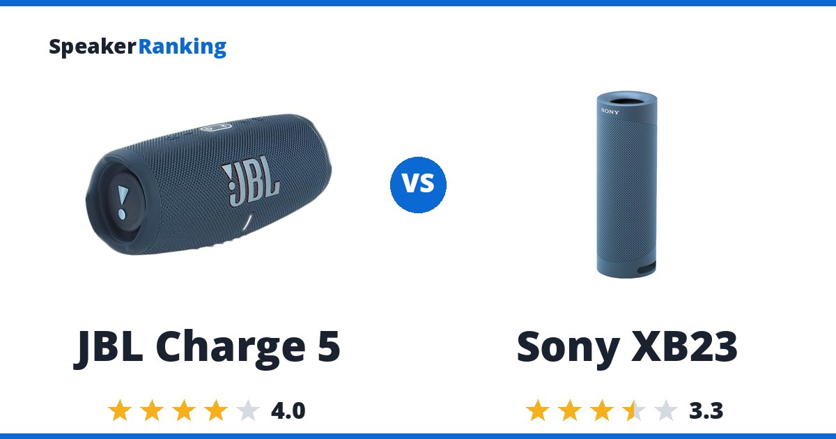 JBL Charge 5 vs Sony XB23
