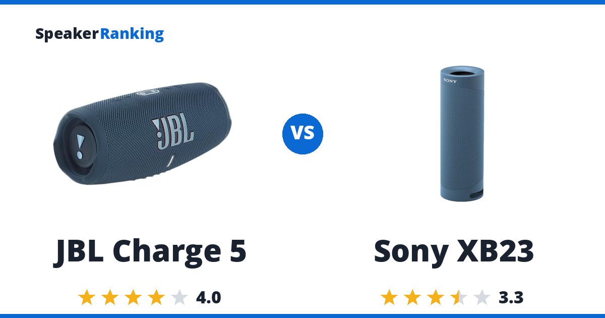 JBL Charge 5 vs Sony XB23