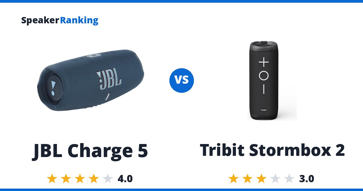 JBL Charge 5 vs Tribit Stormbox 2