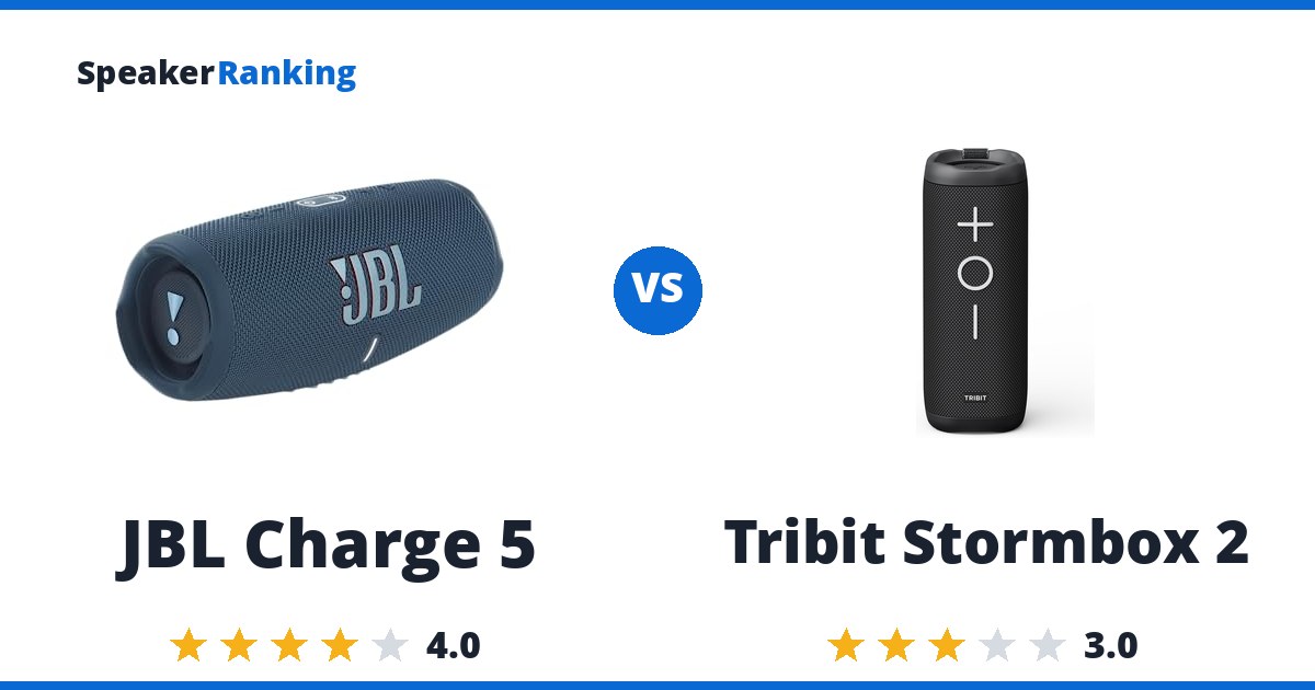 JBL Charge 5 vs Tribit Stormbox 2