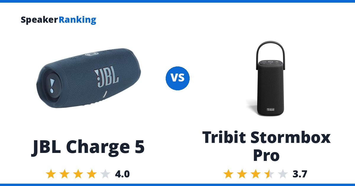 JBL Charge 5 vs Tribit Stormbox Pro