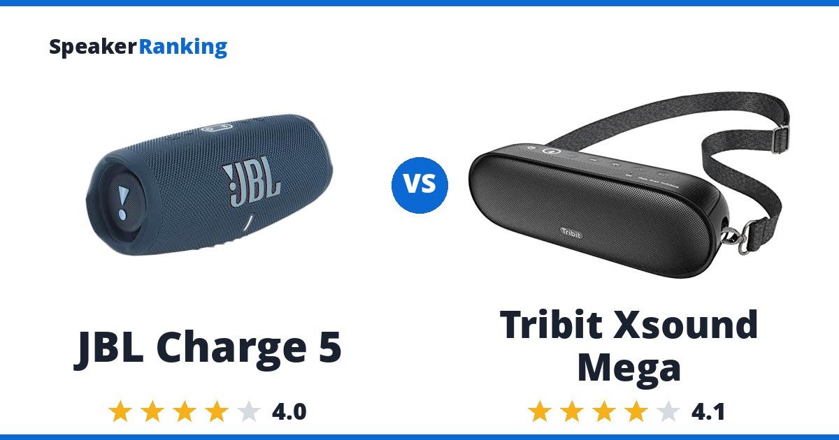JBL Charge 5 vs Tribit Xsound Mega