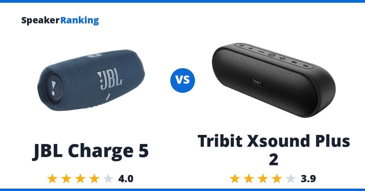 JBL Charge 5 vs Tribit Xsound Plus 2